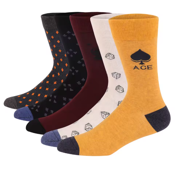 5 Pairs Men's Cotton Freedom